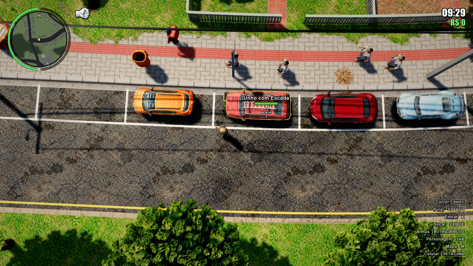 Carros estacionados