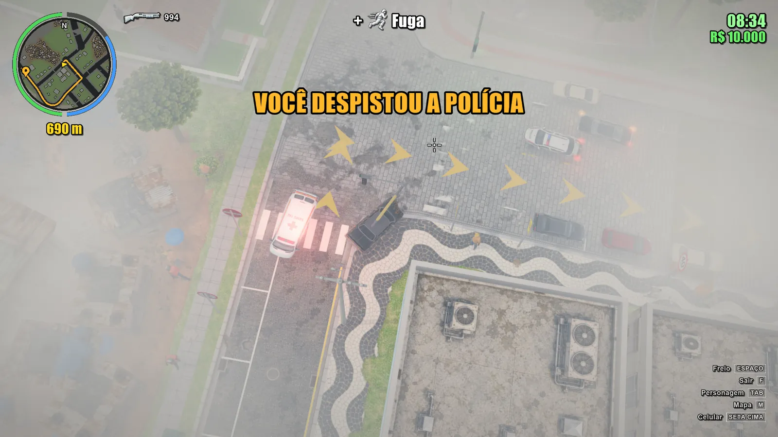 Você despistou a polícia