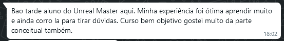 Depoimento de aluno 11