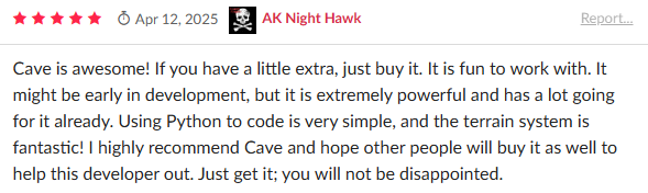 Developer testimonial