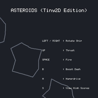 Asteroids (Tinest2D Edition)